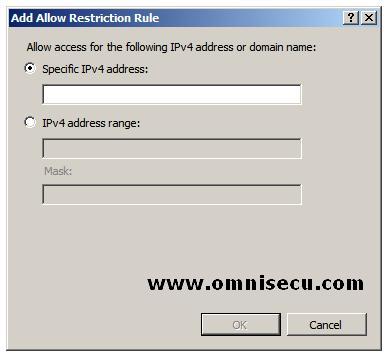 Add Allow Restriction Rule