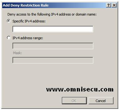 Add Deny Restriction Rule