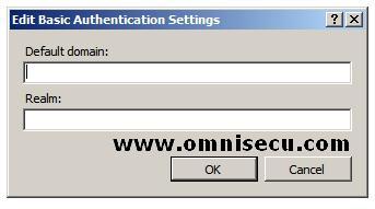 Edit Basic Authentication Settings