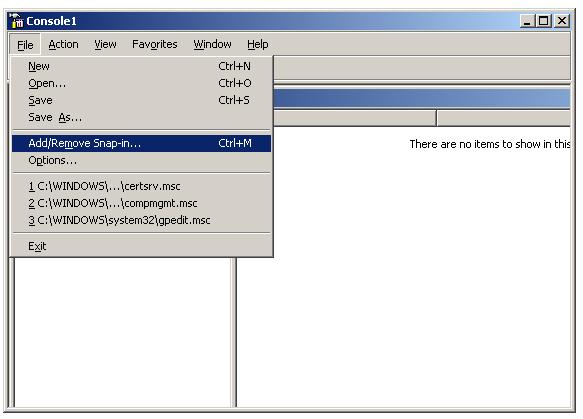 Import Root Certificate to Trusted Root CA store - MMC Console