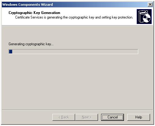 Installing Standalone offline Root CA - Key generation