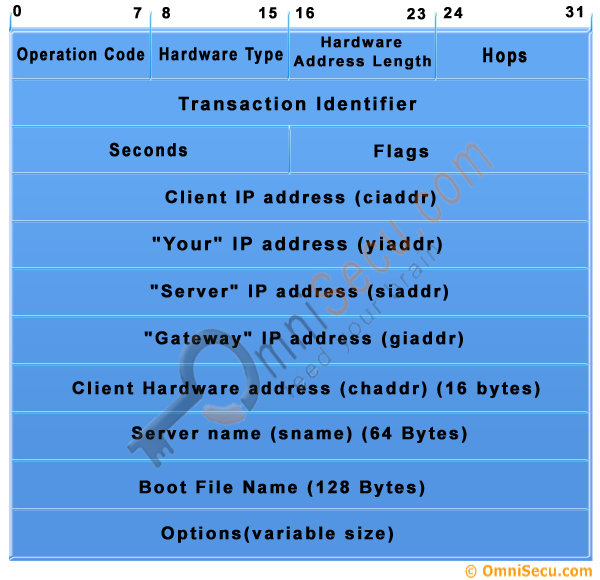 Dynamic Host Configuration Protocol DHCP Message Format