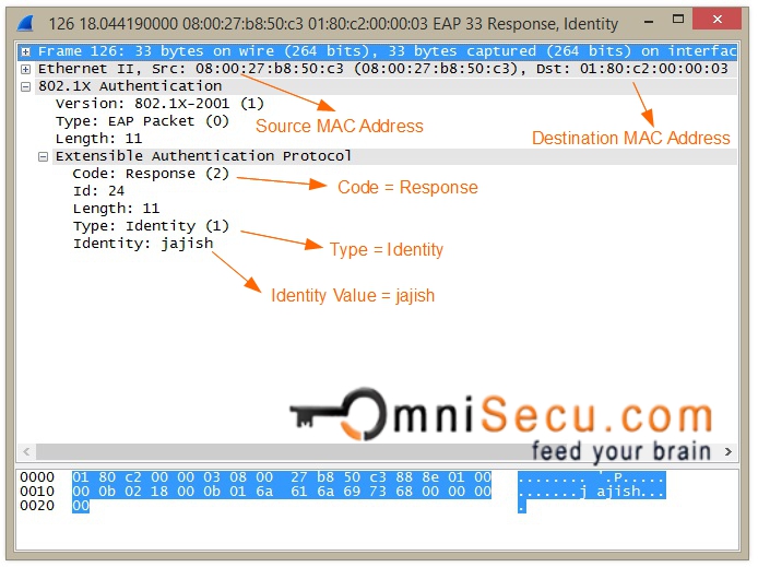 eapol response message capture