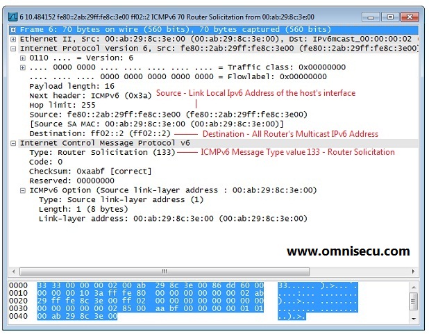 Router Solicitation Wireshark Capture