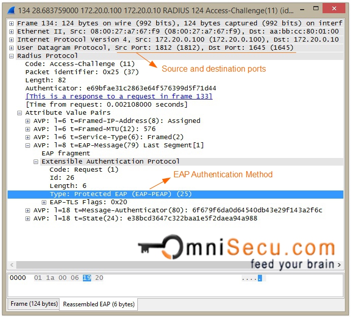 RADIUS Access-Challenge message capture 2