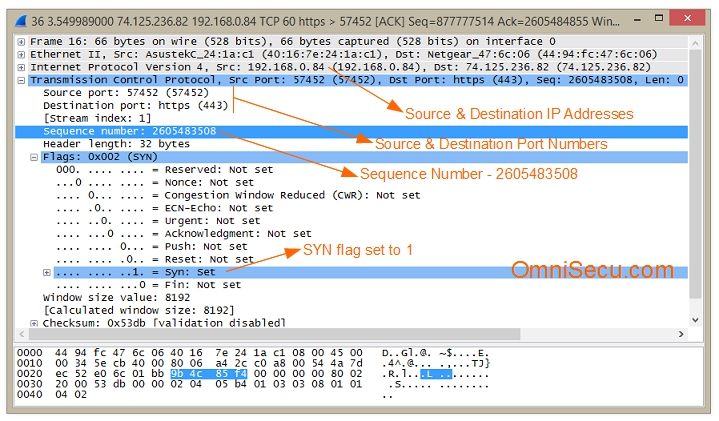 TCP SYN Capture